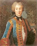 Louis de Silvestre Anna Orzelska in riding habit. oil